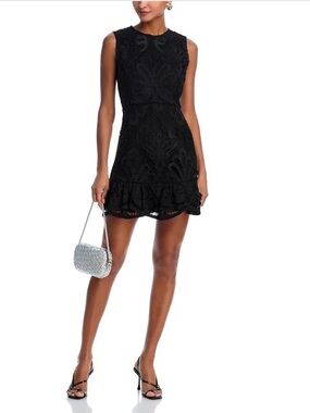 Aqua | Dresses | Aqua Lace Mock Neck Mini Dress | Poshmark